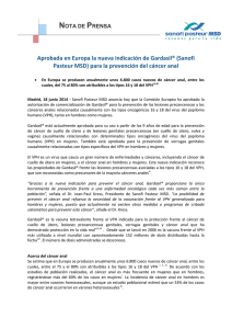 para la prevención del cáncer anal