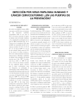 INFECCIÓN POR VIRUS PAPILOMA HUMANO Y CÁNCER