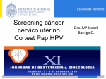 Screening cáncer cérvico uterino Co test Pap HPV