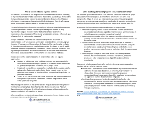 Ante el c&aacute;ncer - Advocate Health Care