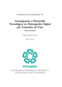 Investigación y Desarrollo Tecnológico en Mamografía Digital por