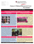 Cancer Clinical Research Core Newsletter