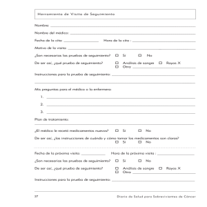 Herramienta de Visita de Seguimiento Nombre: Nombre de