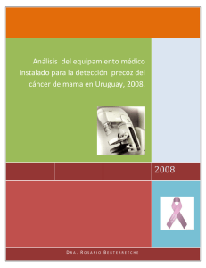 Detección precoz de cáncer de mama.