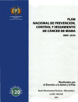 Plan Nacional de Prevención Control y Seguimiento de Cáncer.