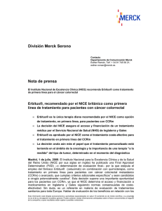 División Merck Serono Nota de prensa