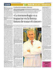 «La inmunología va a impactar en la forma futura de tratar el cáncer»