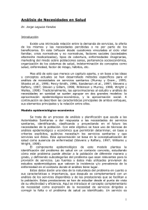 Análisis de las necesidades en Salud. J.Leguiza Archivo