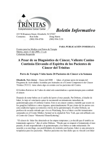 Boletín Informativo - Elizabeth - Trinitas Comprehensive Cancer