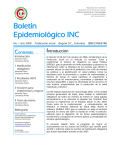 Boletín Epidemiológico - Instituto Nacional de Cancerología