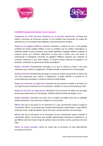 GLOSARIO (Adaptado del National Cancer Institute) Antagonista de