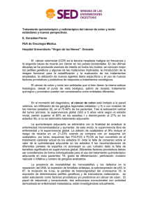 Tratamiento quimioterápico y radioterápico del cáncer de colon y recto