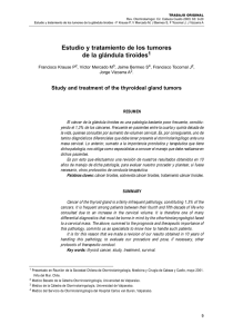 Estudio y tratamiento de los tumores de la glándula tiroides1