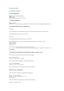 Curriculum Vitae Dr. Eduardo Orlando.