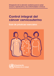 Control integral del cancer cervicouterino: Guía de prácticas