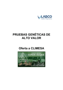 CLIMESA purebas geneticas exclusivas labco