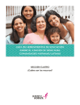 GUÍA DE HErrAmiEntAs DE EDUcAción sobrE El cáncEr DE sEno