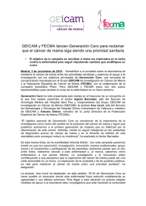 GEICAM y FECMA lanzan Generación Cero para reclamar que el