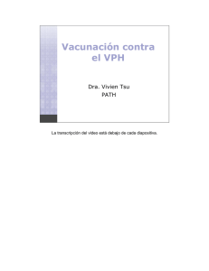 Vacunacion contra el VPH