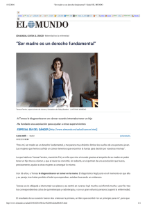 Ser madre es un derecho fundamental