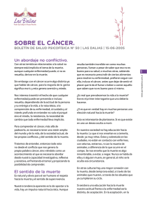 SoBre el cáncer.