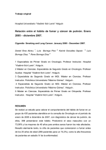 habito de fumar y cancer de pulmón