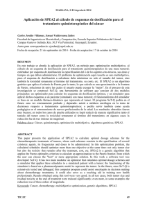 Aplicación de SPEA2 al cálculo de esquemas de dosificación para
