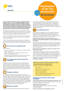 Exp&oacute;ngase al sol con precauci&oacute;n