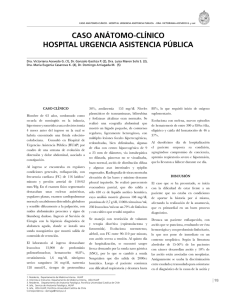 CASO ANÁTOMO-CLÍNICO HOSPITAL URGENCIA ASISTENCIA