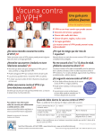 HPV Vaccine: A guide to young adults - Spanish, P4251-01