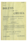 Boletin de Cirugia Sanatorio Madrazo, Tomo I, Nº 3, Julio 1910