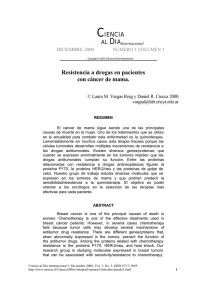 Resistencia a drogas en pacientes con cáncer de mama.