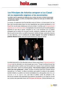 Los Príncipes de Asturias arropan a Luz Casal en su esperado