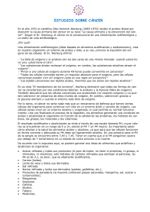 estudios sobre c&aacute;ncer