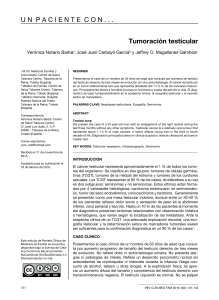 Tumoración testicular UNPACIENTECON