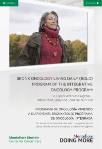 BRONX ONCOLOGY LIVING DAILY (BOLD) PROGRAM OF THE
