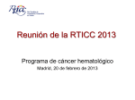 Diapositiva 1 - Red Temática de investigación cooperativa en cáncer