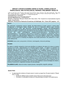 BREAST CANCER IN WOMEN UNDER 35 YEARS. CORRELATION