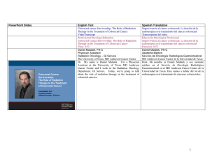 The Role of Radiation Therapy in the Treatmen