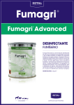 Fumagri Advanced es una formulación desinfectante en polvo que