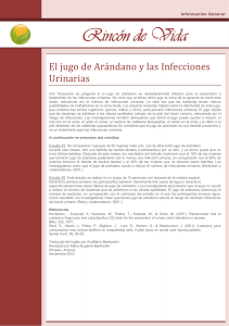 Arandanos y las Infecciones Urinarias