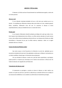 absceso y fístula anal