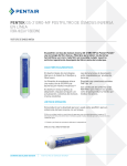 pentek gs-210ro-mf postfiltro de ósmosis inversa en línea fibra