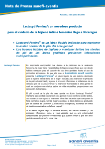 Lactacyd Femina®: un novedoso producto para el cuidado de la