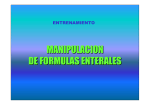 MANIPULACION DE FORMULAS ENTERALES