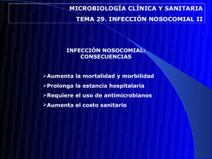 microbiología clínica y sanitaria tema 29. infección nosocomial ii