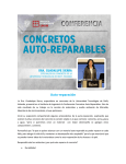 Reseña Conferencia Concretos Auto-Reparables