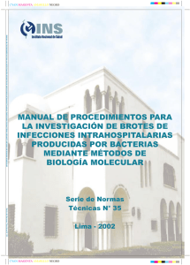 manual de procedimientos para la investigación de - BVS-INS