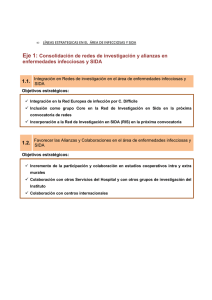 Eje 1: Consolidación de redes de investigación y alianzas en