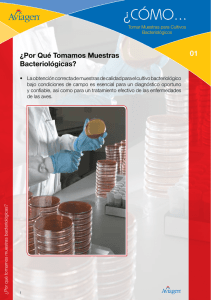 1. Tomar Muestras para Cultivos Bacteriológicos